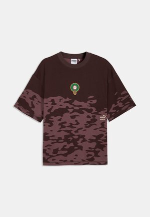 Puma, MOROCCO X SALEHE BEMBURY KING TEE - Ένδυση εθνικής ομάδας - chocolate brown