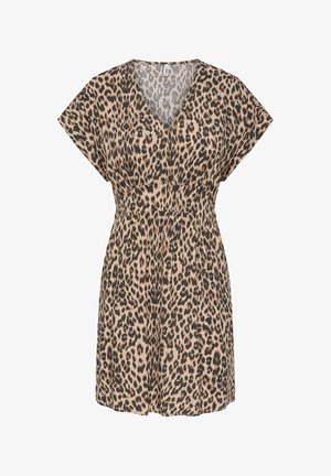 ONLY, DRESS ONLMETTE SHORT DRESS - Denné šaty - humus