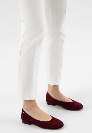 Wojas Klasické baleríny  - burgundy