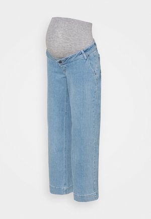 MLTRONA WIDE LEG BUMPBAND - Straight leg jeans - light blue denim