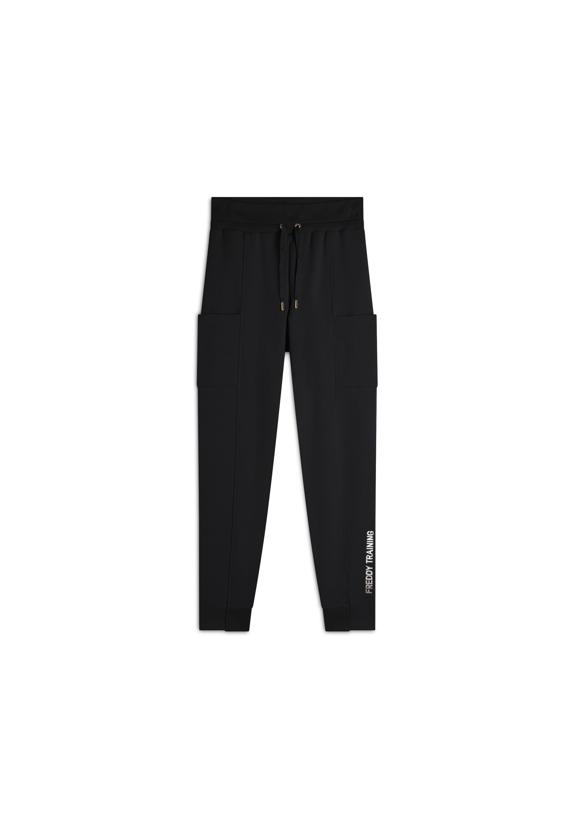 Freddy Pantaloni sportivi nero/marrone