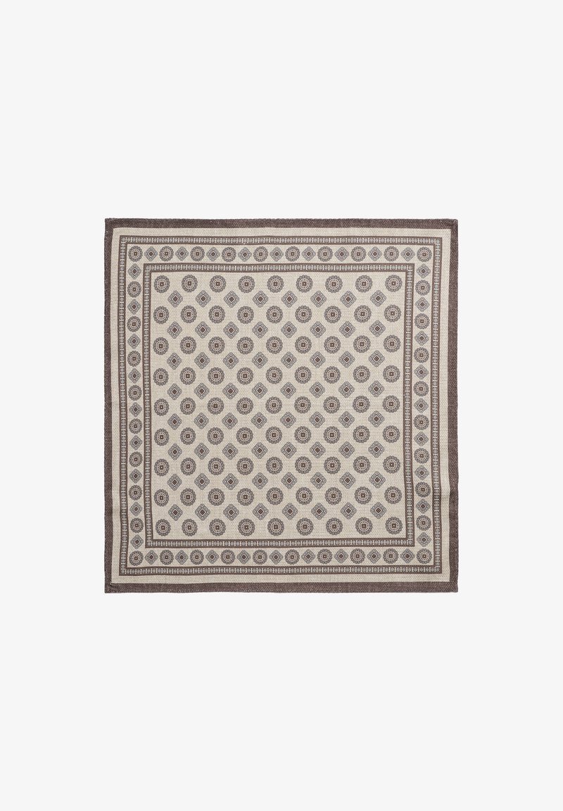 Oscar Jacobson Pocket square - dark beige