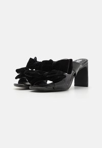 Bianco BIACHERRY BOW MULE - Heeled mules - black