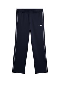 Marina idrottsbyxor med avslappnad passform, tillverkade av mjukt tyg. Har reflekterande sidosträck och en elastisk midja för komfort.