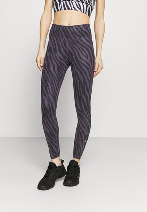 ONE 7/8 - Leggings - dark raisin/white