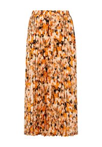 s.Oliver BLACK LABEL MIT PLISSEEFALTEN - A-lijn rok - creme