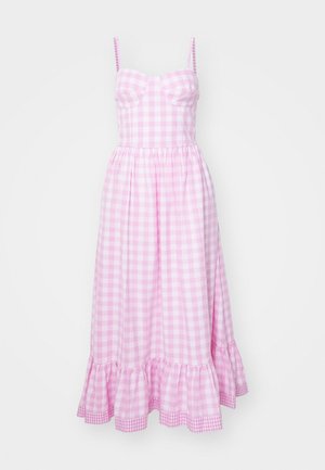 PINK GINGHAM DRESS - Freizeitkleid - pink