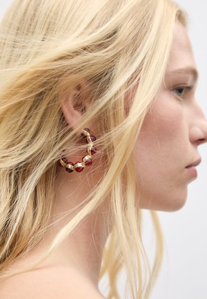 Stradivarius SET OF 2 PAIRS  FLOWER  - Øreringe - gold-coloured