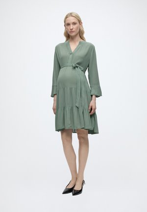Vero Moda Maternity VMMMENNY V-NECK DRESS - Jurk - laurel wreath