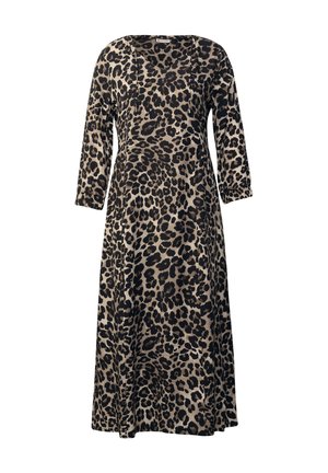 Street One GEMUSTERTES MIDI - Day dress - schwarz