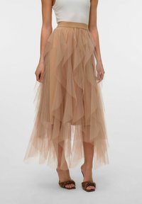 Vero Moda VMEVE HOHE TAILLE LANGER  - Maxirock - light taupe