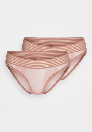 Triumph TEMPTING SHEER HIGHLEG 2 PACK - Alushousut - toasted almond