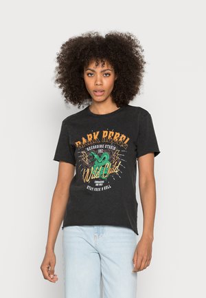 ONLLUCY REBEL - Triko s potiskem - black print: