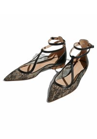 Scarosso PIZZO - Bailarinas con hebilla - black  lace