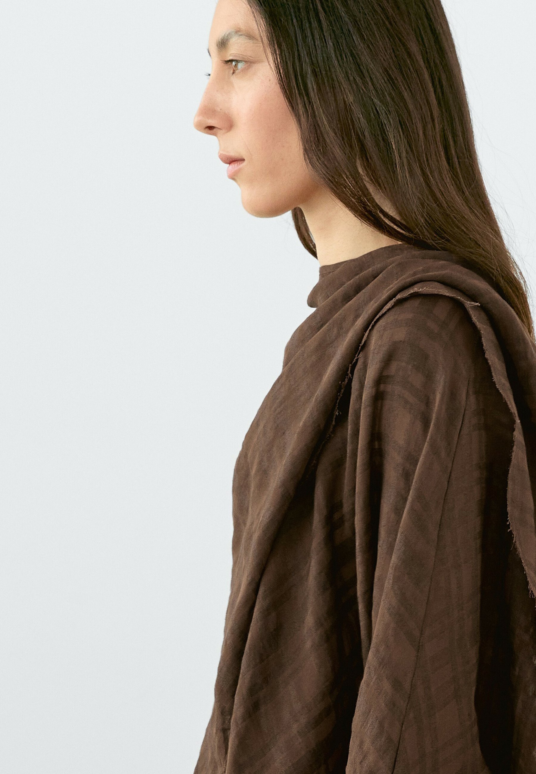 ☆日本未入荷*Massimo Dutti*新作*ギャザーサイドワンピ/BROWN☆ 日本未入荷 Massimo Dutti(マッシモドゥッティ) - 海外通販のBUYMA