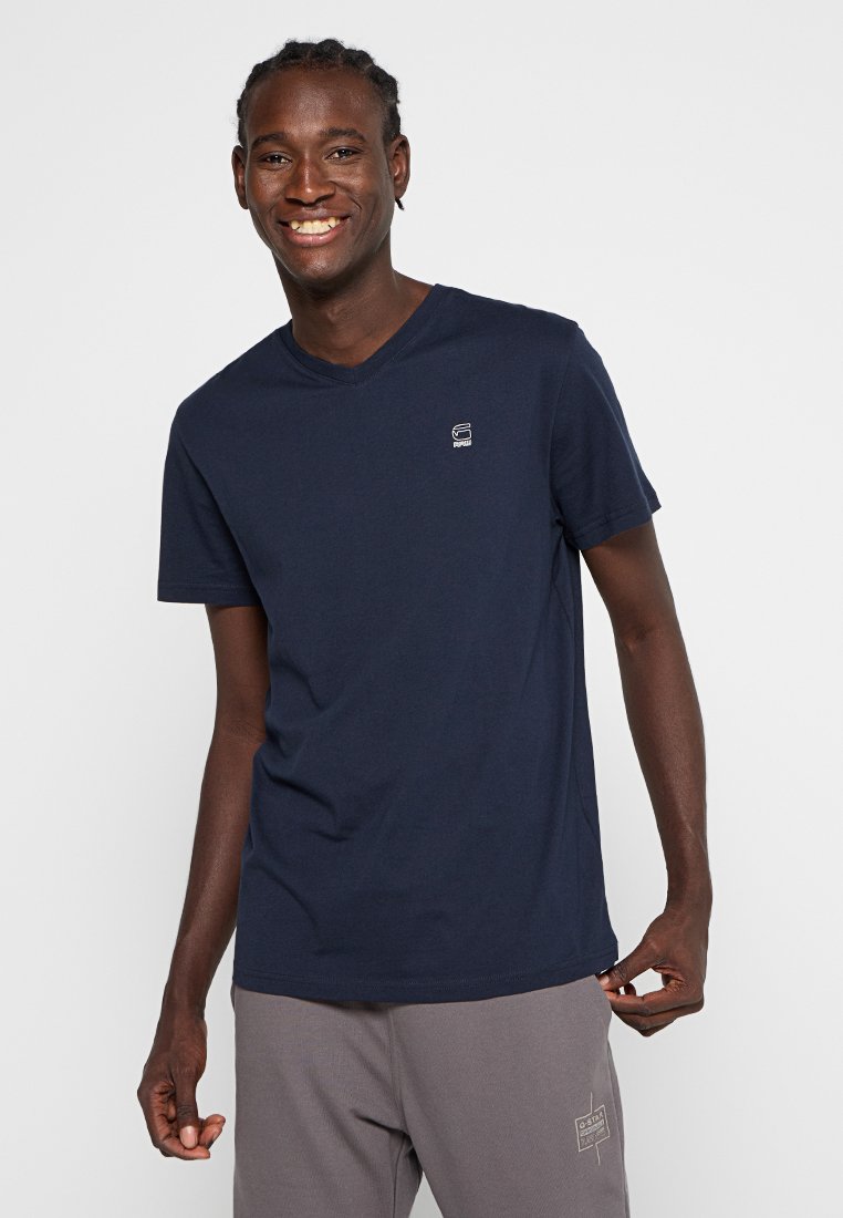G-Star T-shirt basic donkerblauw