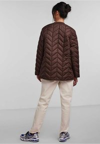 Pieces Allvädersjacka - dark brown