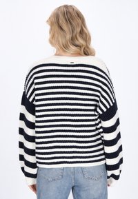 DreiMaster Kardigán - navy offwhite