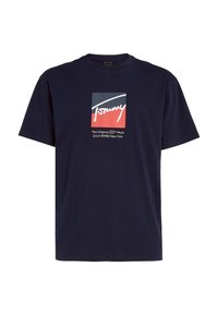Tommy Jeans DNA TEE - T-shirts print - dark night navy