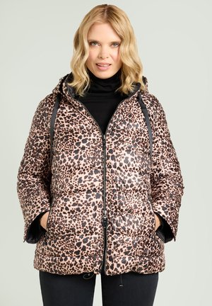 REVERSIBILE CON STAMPA ANIMALIER - Winterjas - marrone