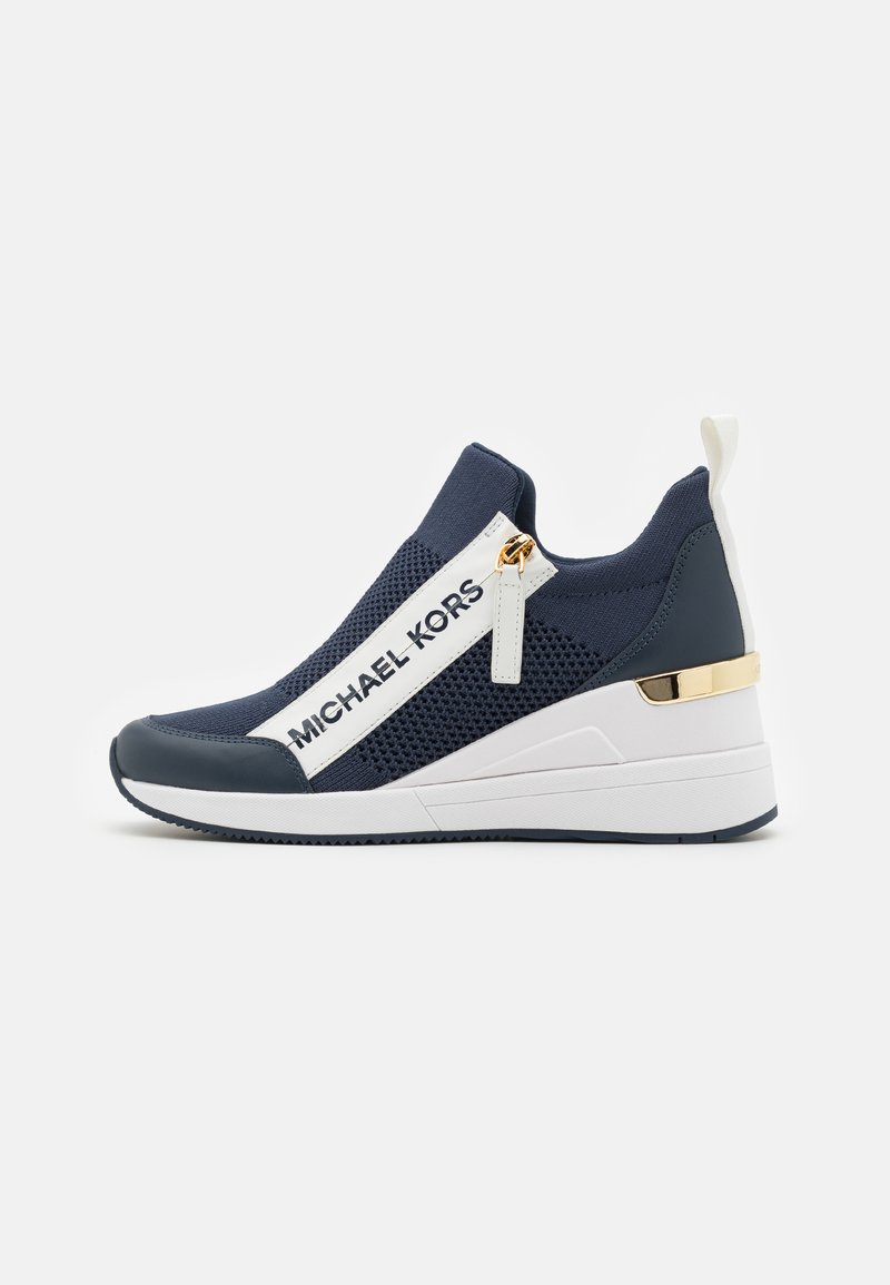 michael kors navy trainers
