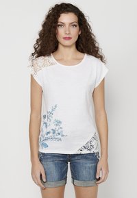 Koroshi - SHORT-SLEEVED - Printtipaita - blanco white Pienoiskuva 1