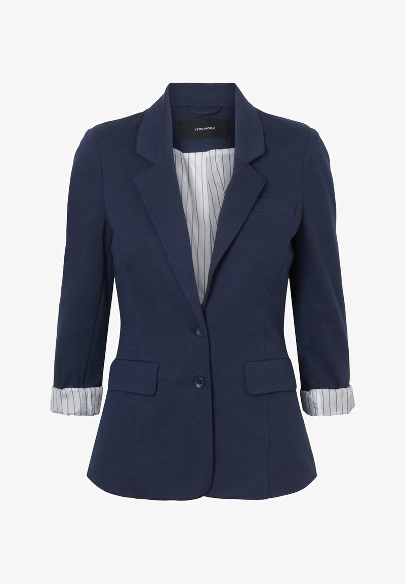 Giacca Blazer Blu Navy Donna Trendyol - Regular Fit, Poliestere Ed Elastan - Foto 3