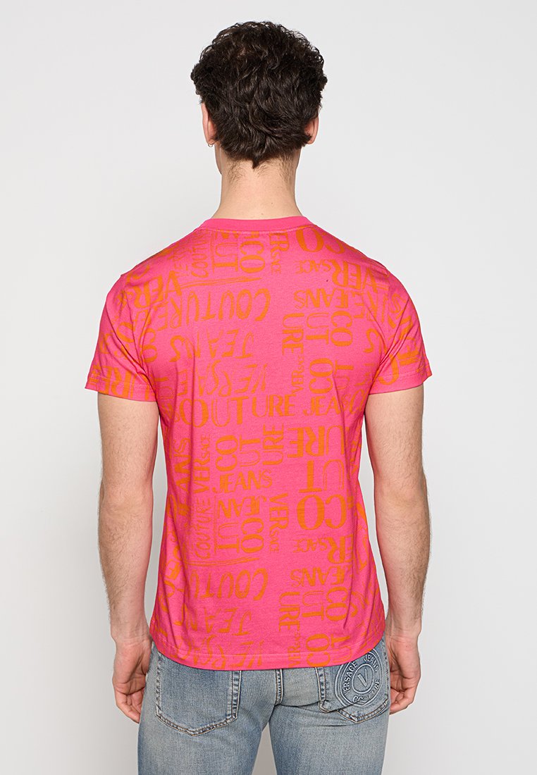 Versace Jeans Couture T-shirt print donkerroze Versace Jeans Couture T-shirt print donkerroze