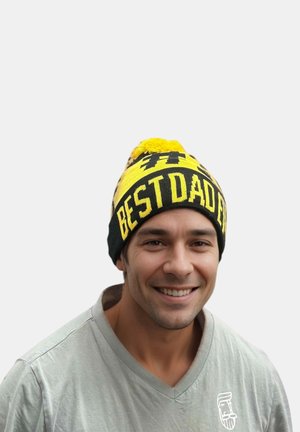 Mr Ukko BEST DAD EVER - Berretto - black and yellow