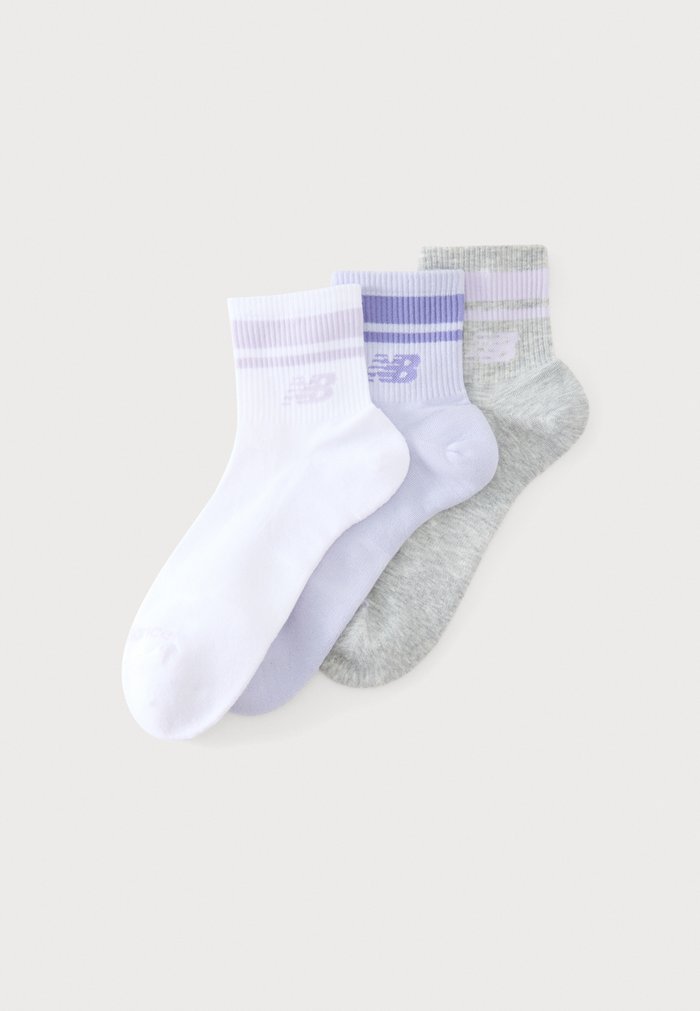 New Balance RUN UNISEX 3 PACK - Sports socks - grey/white/lilac