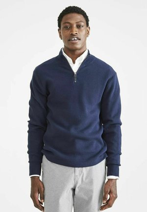 REGULAR FIT QUARTER ZIP  - Pullover - navy blazer blue