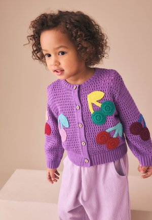 Next, REGULAR FIT - CHERRY  - Cardigan - purple