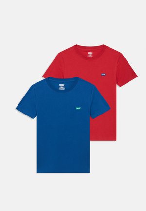 CHEST HIT UNISEX 2 PACK - Základné tričko - true blue/pompeian red
