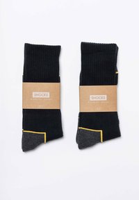 SNOCKS 2 PACK - Socken - schwarz/gelbe akzente
