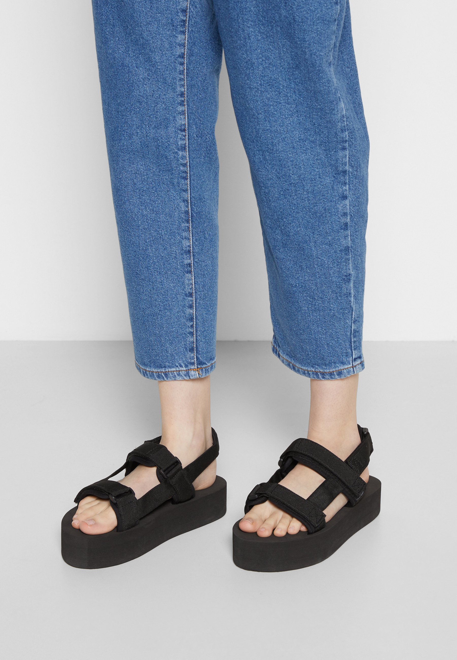 Vero Moda VMRELA - Sandalen met plateauzool - black/zwart - Zalando.nl