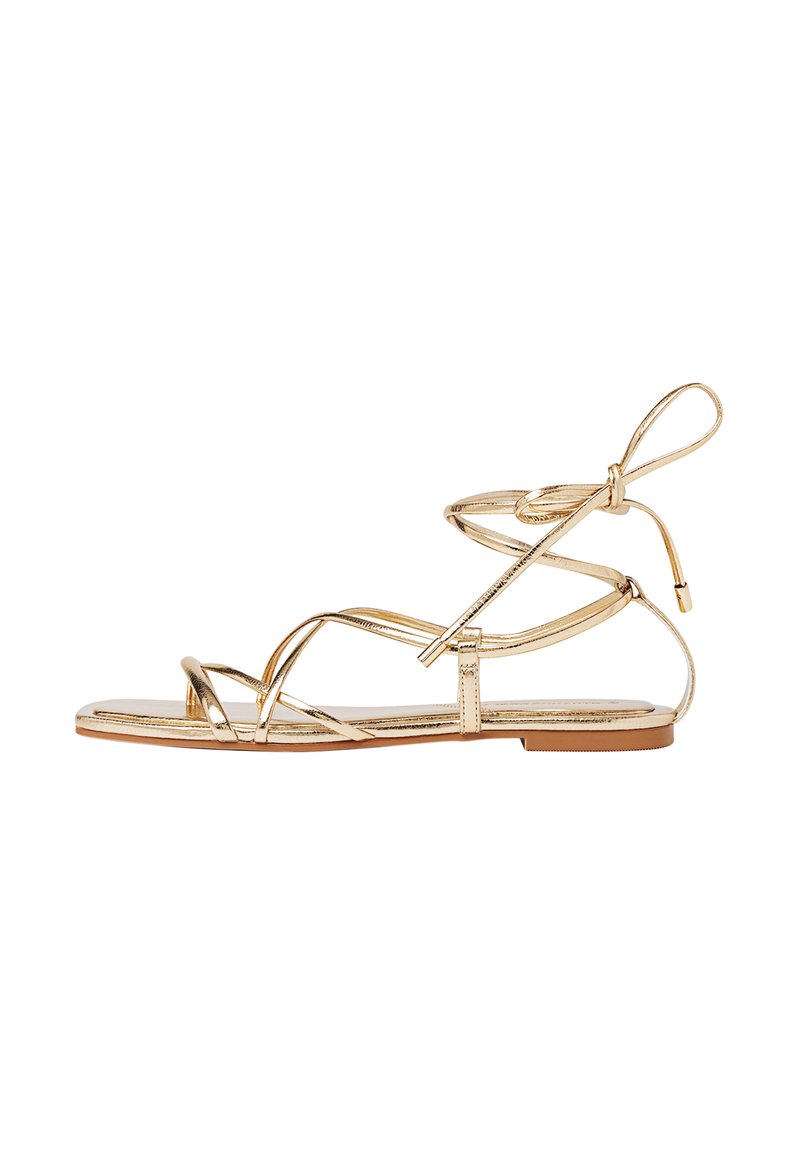 Stradivarius Teensandalen goudkleurig Stradivarius Teensandalen goudkleurig