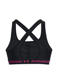 Under Armour CROSSBACK MID  - Sports-BH-er med medium støtte - black / black / astro pink