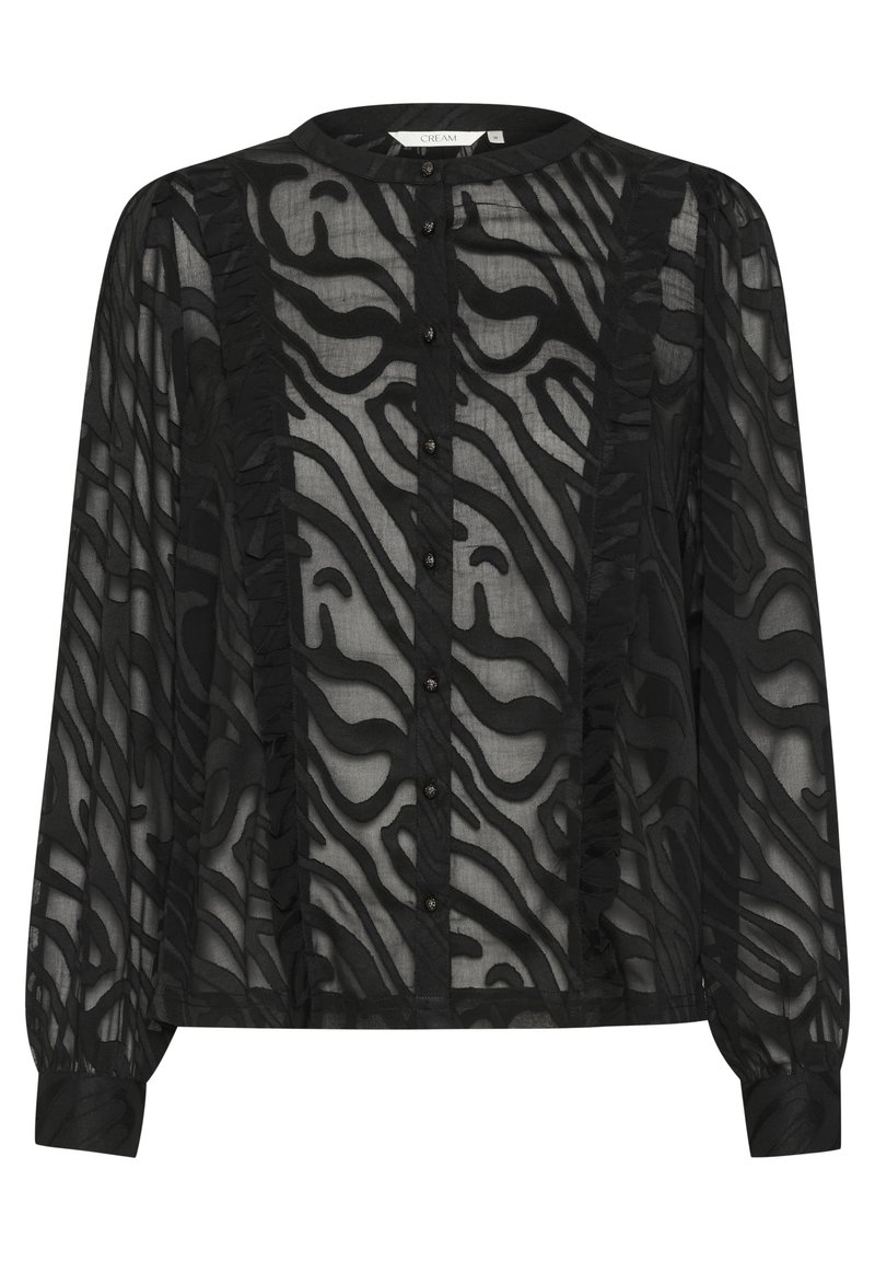 Cream Overhemdblouse zwart Cream Overhemdblouse zwart