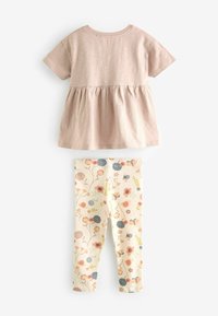 Next SHORT SLEEVE PEPLUM SET - REGULAR FIT - Leggings - pink pretty mouse