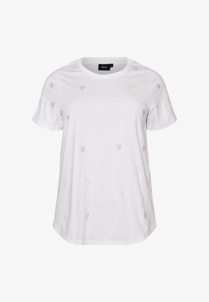 Zizzi, T-shirts print - weiß