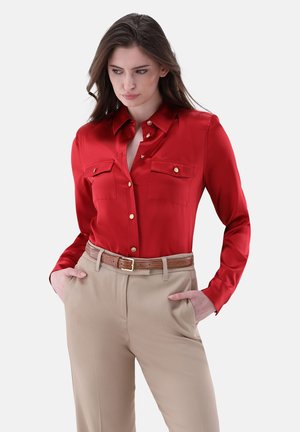 Hemdbluse - red