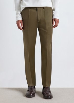 Calliope, PANTALONE LUNGO TINTA UNITA - Chino - verde militare