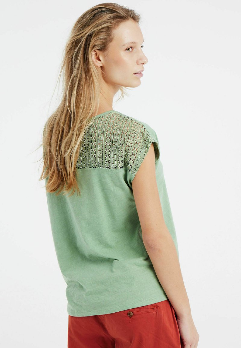 Fjällräven Maglietta Donna - Hoja Wool - laurel green