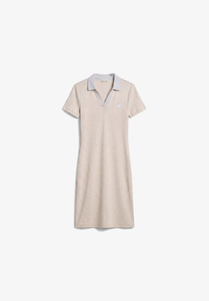 Calvin Klein Jeans, COLOR BLOCK POLO - Φόρεμα T-Shirt - vanilla heather