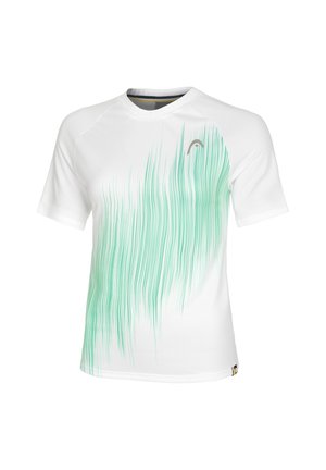 PERFORMANCE - T-shirt con stampa - weiss tuerkis
