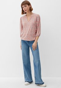 s.Oliver MIT AUSSCHNITT - Langarmshirt - orange