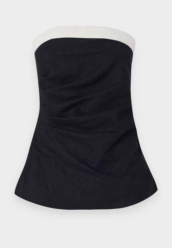 Linen-Blend Tube Top - Top2