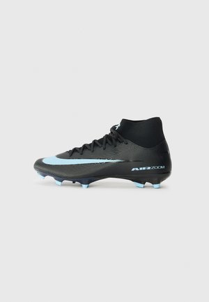 ZM 10 ACADEMY FG/MG - Botines de fútbol para césped - black/ice blue