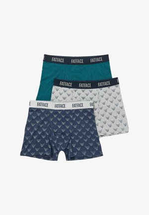 FatFace, 3 PAIRS OF HIGHLAND COW PRINT BOXERS - Krátke boxerky - teal blue