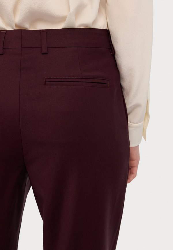 EMMA TROUSERS - Trousers - burgundy2